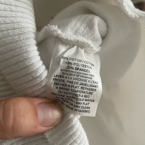 Ruelle white knit sweater/tunic, size small - Picture 4 of 4